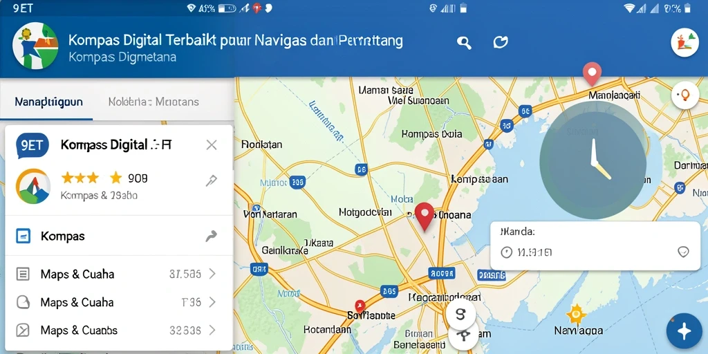 Tampilan antarmuka aplikasi 9ET yang user-friendly dan informatif.