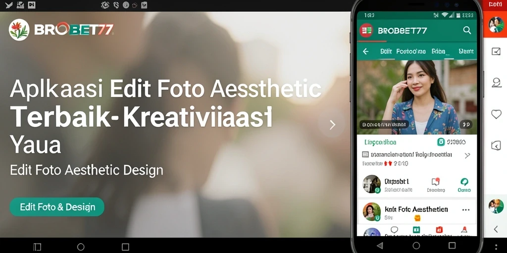 Antarmuka intuitif dan fitur canggih BROBET77 untuk Edit Foto Aesthetic.