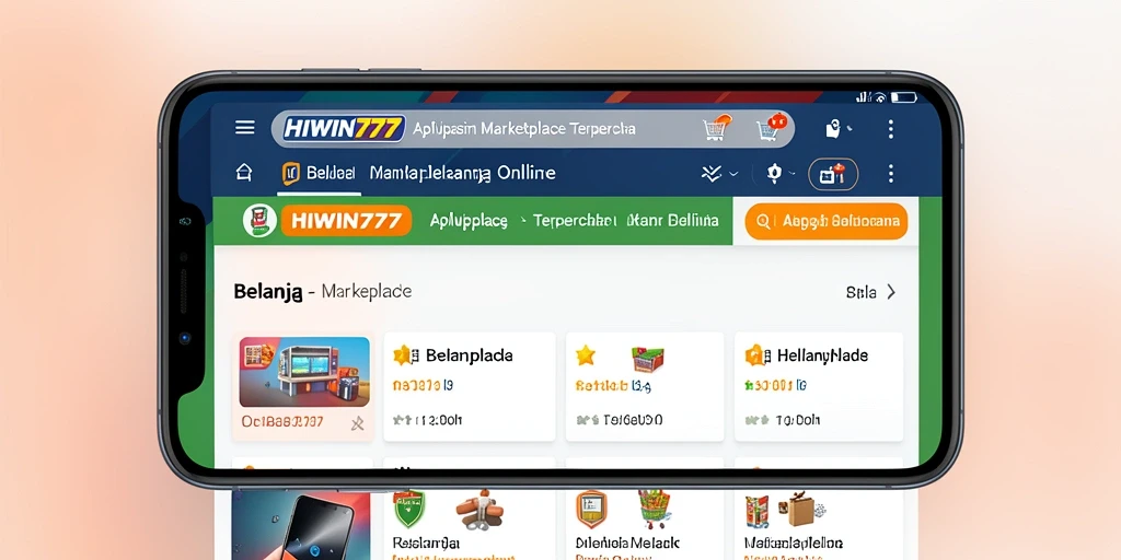 Tampilan antarmuka HIWIN777 yang menarik dan mudah digunakan.