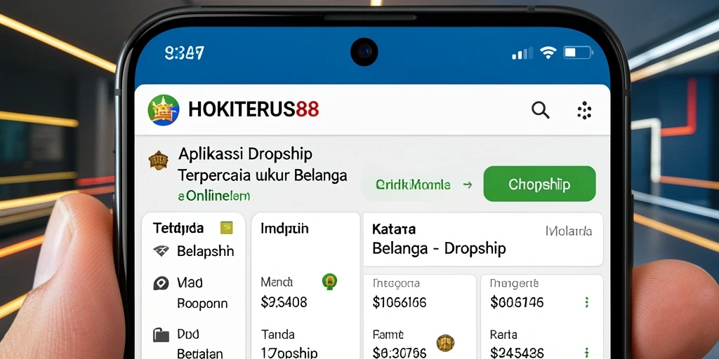 Tampilan antarmuka aplikasi HOKITERUS88 yang sederhana dan menarik.