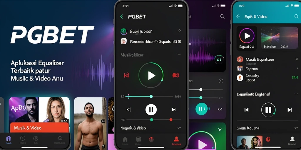 Antarmuka PGBET yang intuitif dan fungsional untuk pengaturan equalizer.