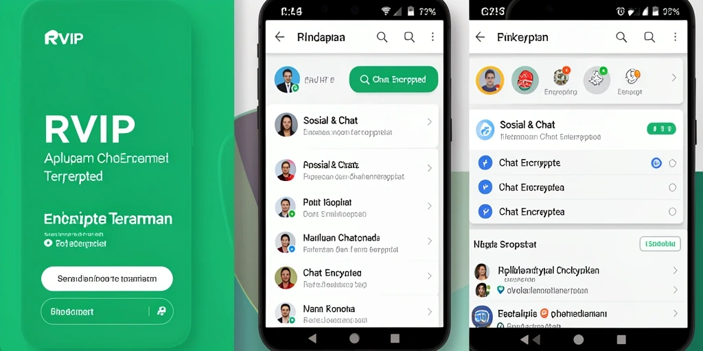 Antarmuka RVIP yang sederhana dan aman untuk chatting.
